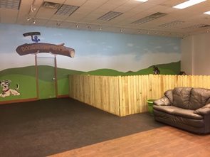 Reception area of Pet Resort