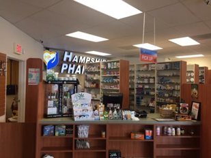 Counter at Hampshire Pharmacy